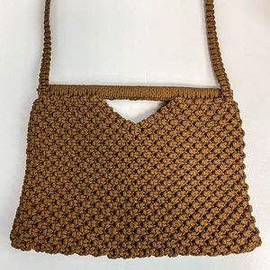 ‼️SOLD‼️‼️Vintage Handmade Macrame Shoulder Bag